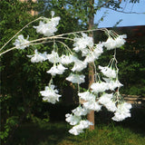 Artificial 4-branch Snow Orchid Flower - 5 pieces