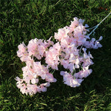 Artificial 4-branch Snow Orchid Flower - 5 pieces