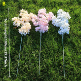 Artificial 4-branch Snow Orchid Flower - 5 pieces