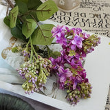 Artificial single-branch Silk Lilac Flower - 1 piece