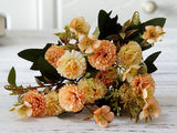 Artificial European Small Clove Carnation Flower Bouquet