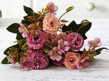 Artificial European Small Clove Carnation Flower Bouquet