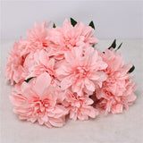Artificial 10-head Dahlia Flower Bouquet