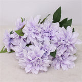 Artificial 10-head Dahlia Flower Bouquet