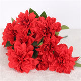 Artificial 10-head Dahlia Flower Bouquet