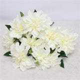 Artificial 10-head Dahlia Flower Bouquet