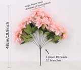 Artificial 10-head Dahlia Flower Bouquet