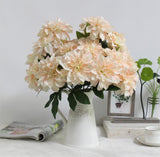 Artificial 10-head Dahlia Flower Bouquet