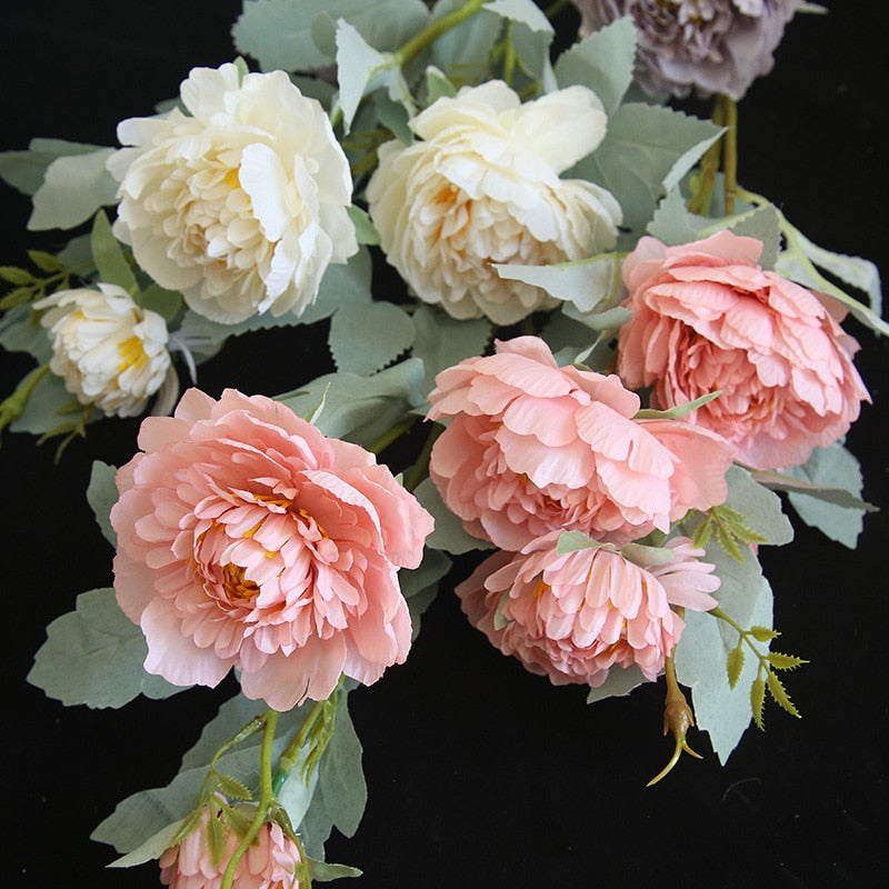 Artificial Silk Peony Flower - 1 piece