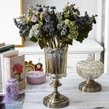 Artificial 2-branch Mini Rose Flower - 1 piece