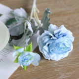 Artificial 2-head Lotus Silk Flower Peony Rose - 1 piece