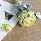 Artificial 2-head Lotus Silk Flower Peony Rose - 1 piece