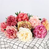 Artificial Single European Silk Peony Flower - 1 piece