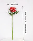 Artificial Single European Silk Peony Flower - 1 piece