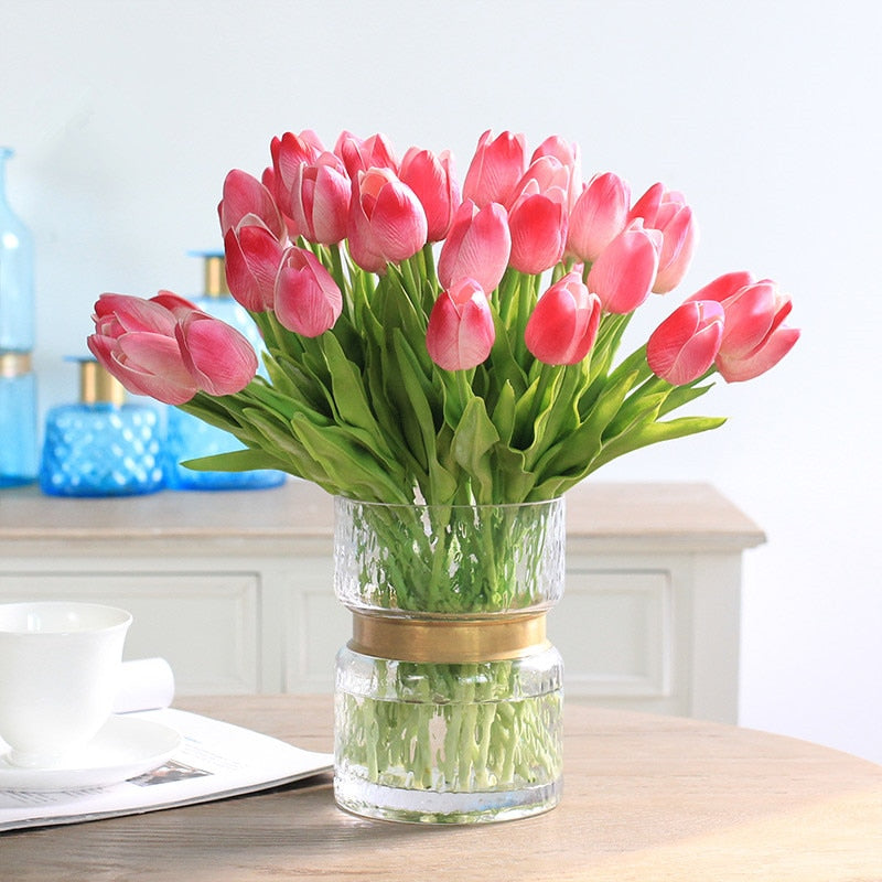 Artificial  Real Touch Mini Tulips - 21 pieces