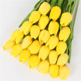 Artificial  Real Touch Mini Tulips - 21 pieces