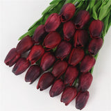Artificial  Real Touch Mini Tulips - 21 pieces