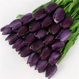 Artificial  Real Touch Mini Tulips - 21 pieces