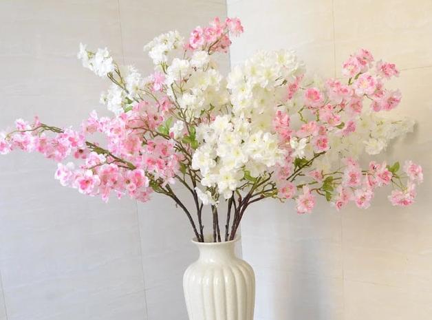 Artificial Silk Cherry Blossom Flower - 20 pieces