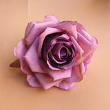 Artificial Silk Rose Flower Heads - 30 pieces