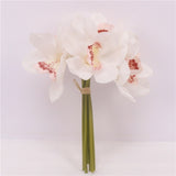 Artificial Real Touch Cymbidium Orchids - 6 pieces