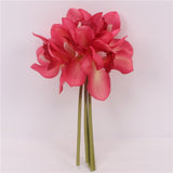 Artificial Real Touch Cymbidium Orchids - 6 pieces