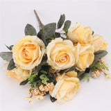 Artificial 13-head Peony Rose Bouquet