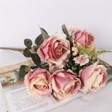 Artificial 13-head Peony Rose Bouquet