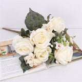 Artificial 13-head Peony Rose Bouquet