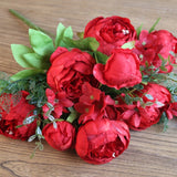 Artificial Silk Peony Bouquet