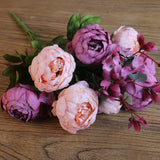 Artificial Silk Peony Bouquet