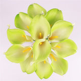 Artificial Real Touch Mini Calla Lily Flowers - 11 pieces
