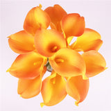Artificial Real Touch Mini Calla Lily Flowers - 11 pieces