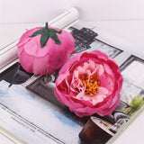Artificial Silk Peony Rose Flower Heads - 30 pieces