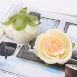 Artificial Silk Peony Rose Flower Heads - 30 pieces