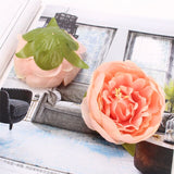 Artificial Silk Peony Rose Flower Heads - 30 pieces