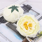 Artificial Silk Peony Rose Flower Heads - 30 pieces