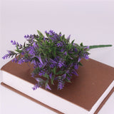 Artificial 7-head Lavender Flower Bouquet - 1 piece