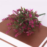 Artificial 7-head Lavender Flower Bouquet - 1 piece