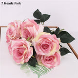 Artificial 7/9/10-head Rose Bouquet
