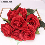 Artificial 7/9/10-head Rose Bouquet