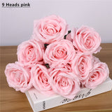Artificial 7/9/10-head Rose Bouquet
