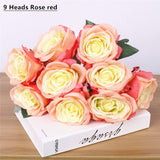 Artificial 7/9/10-head Rose Bouquet