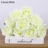 Artificial 7/9/10-head Rose Bouquet