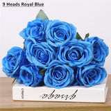 Artificial 7/9/10-head Rose Bouquet