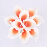 Artificial Real Touch Mini Calla Lily Flowers - 11 pieces