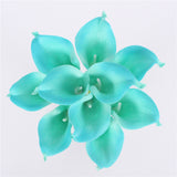 Artificial Real Touch Mini Calla Lily Flowers - 11 pieces