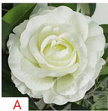 Artificial Silk Rose Flower Heads - 11 pieces