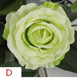 Artificial Silk Rose Flower Heads - 11 pieces