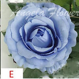 Artificial Silk Rose Flower Heads - 11 pieces